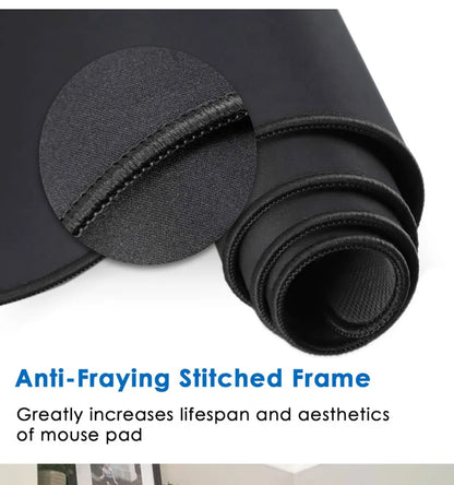 Gaming Large Mousepad Anti-slip Rubber Mouse Mat Computer Gamer Desk Mat Stitched Edge Large Gaming Mousepad for CS GO LOL Dota