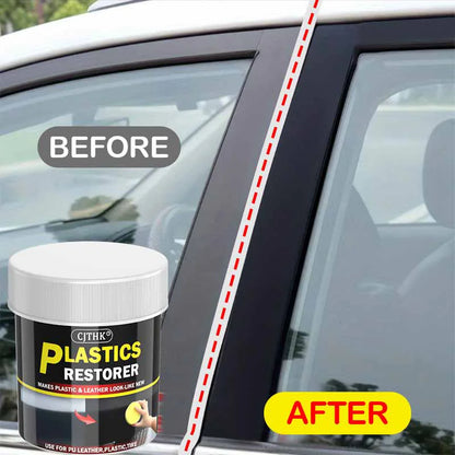 Car Plastic Restorer Back To Black Gloss Auto Interior Leather & Panel Renewal Wax Coating Agent Auto Polish And Repair Coating