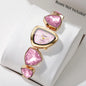 Elegant Rhinestone Bracelet Strap Women Watches Fashion Irregular Dial Ladies Quartz Wristwatch Reloj Mujer (Without Box)