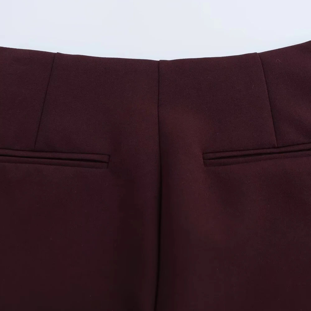 High Waist Solid Skort for Women Fashion Side Zipper Female Shorts Skirts Mujer