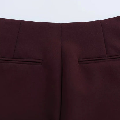High Waist Solid Skort for Women Fashion Side Zipper Female Shorts Skirts Mujer
