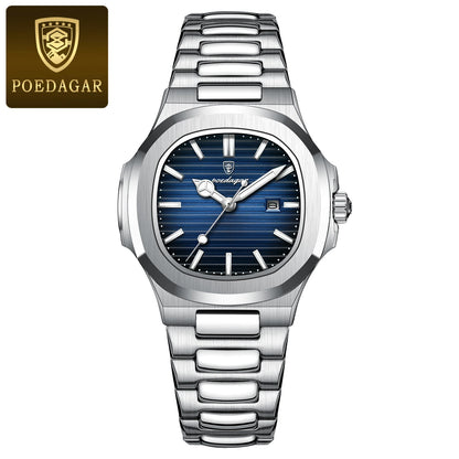 POEDAGAR Top Exquisite Women's Wristwatch Waterproof Luminous Date Fashion Ladies Watches Stainless Steel Quartz Watch For Woman