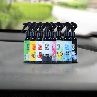 A 150ml car air freshener spray that doubles as a home fragrance. It effectively eliminates odors and can also be used as a hand