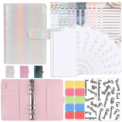 NEW A6 Money Budget Planner Binder With Zipper Envelopes, Cash Envelopes For Budgeting, Money Organizer For A6 Cash Budget Binde