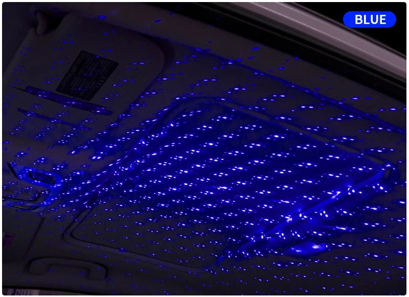 LED Starry Sky Projector Night Light Romantic USB Night Light Adjustable USB Car Lights Auto Roof Ceiling Lamp Bedroom Light