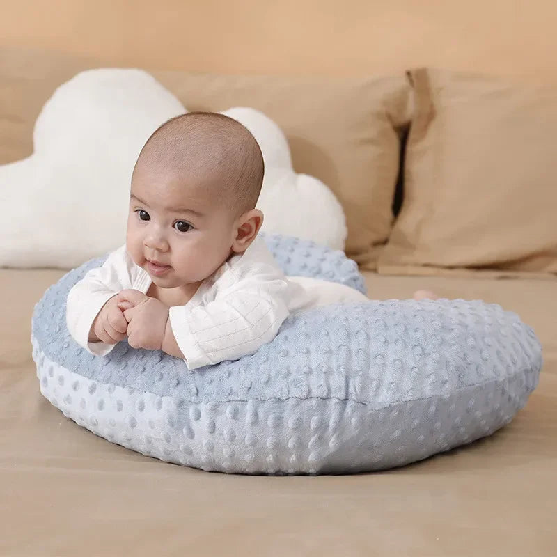 Soft Breathable Nursing Pillow Solid Color Back Support Cushion Baby Feeding Pillow Comfortable Nursing Aid Maternity Essential