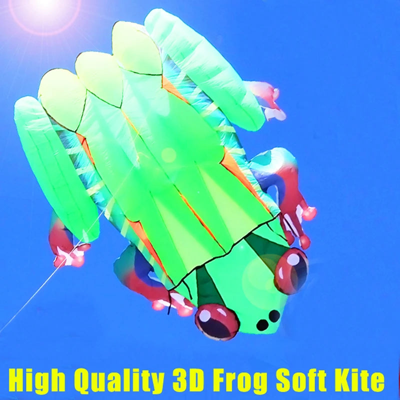 Frog kite cometas profesionales kite flying cerf volant gonflable outdoor games aquilone acrobatico vlieger haspel parplan pipa