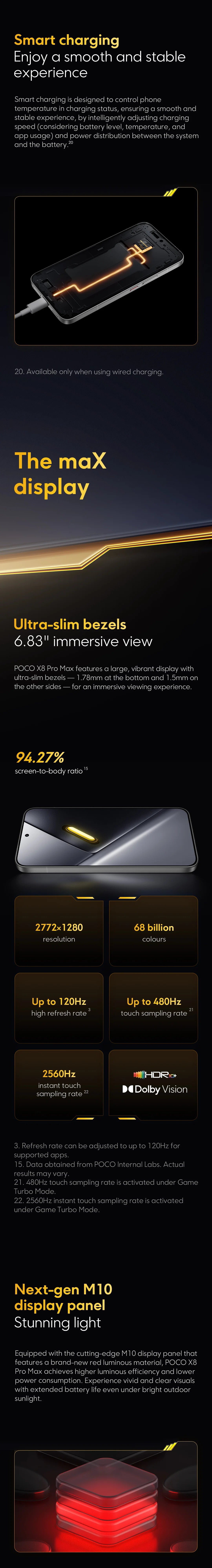 POCO X8 Pro MAX 5G NFC 256GB/512GB Smartphone 6.83" AMOLED