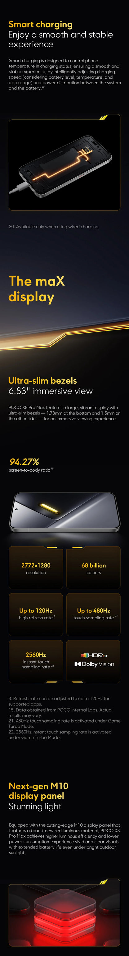 POCO X8 Pro MAX 5G NFC 256GB/512GB Smartphone 6.83" AMOLED