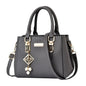 Trendy Leather Handbags Large Capacity Open Pocket Shoulder Bag Polyester Cotton Messenger Bag