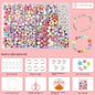 Arts Crafts DIY Handmade Beaded Kit DIY Handmade DIY Making Beads Kit Colorful Kawaii Kit for Make Bracelets Beads Girl Gift