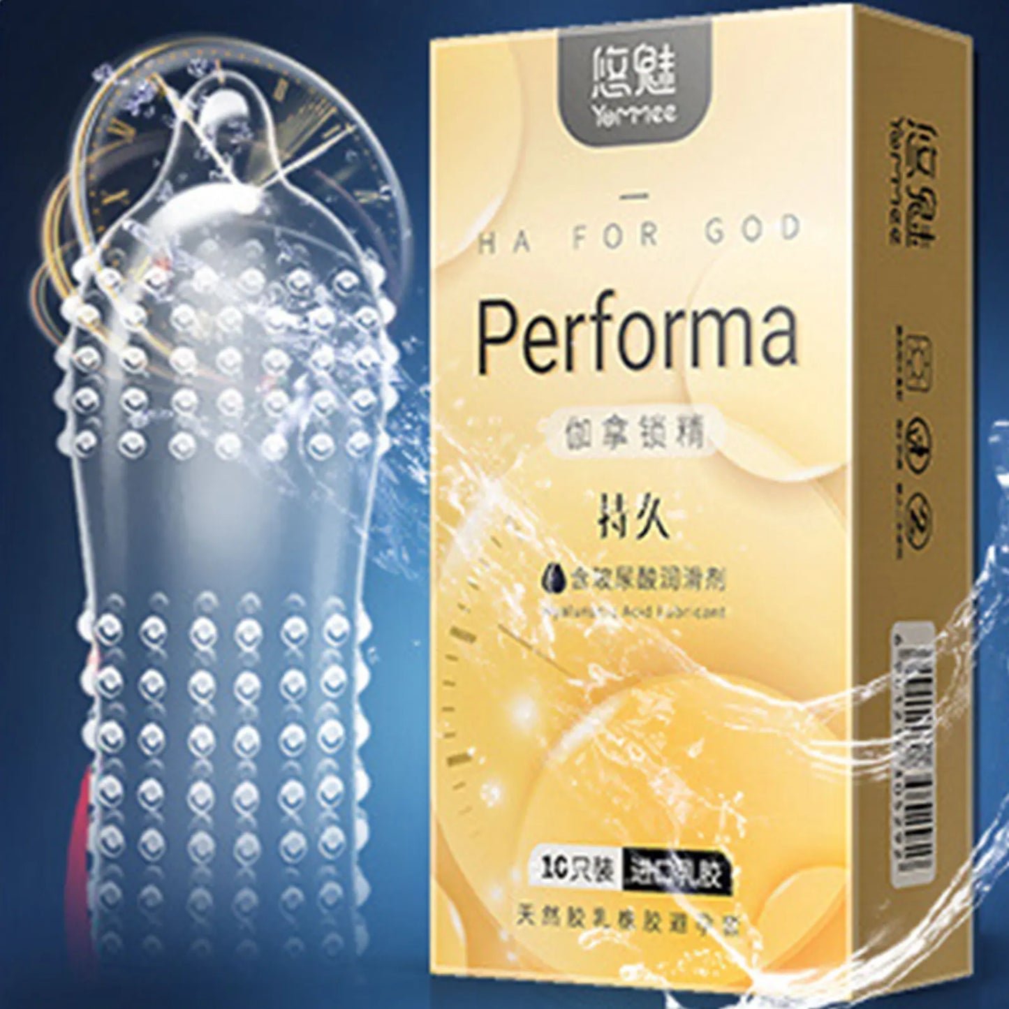 Unusual thin Condoms for couple Women G-spot Stimulation condom with mustache spike sleeve presentations Adult sex products