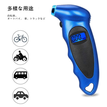 Digital Car Tire Tyre Air Pressure Gauge Meter LCD Display Manometer Barometers Tester for Car Truck Motorcycle