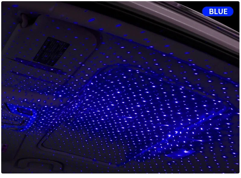 LED Starry Sky Projector Night Light Romantic USB Night Light Adjustable USB Car Lights Auto Roof Ceiling Lamp Bedroom Light