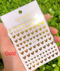 3d Nail Art Stickers Red Black White Love Hearts Stars Clouds French Full Tips Adhesive Nail Decals Slider For Manicure