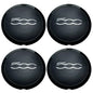 4Pcs 133mm For Fiat 500 New Hubcap Wheels Centre Hub Caps 68078419AC 68078421AC 51884863 Silver/Red Dust Cover