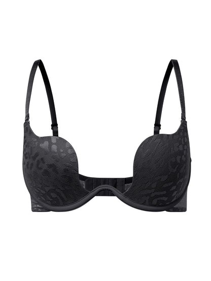 Solid Underwire Bra push up Lingerie comfort padded bra lift up thick cup lace bralette