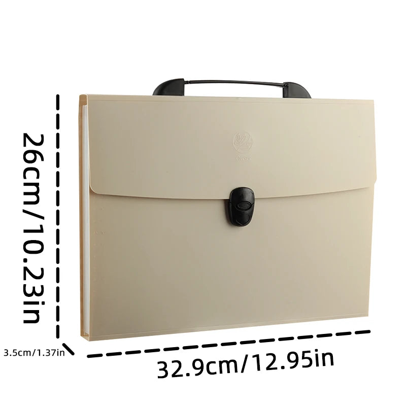 A4 File Folder 13 Layers Fashion Storage Bag Desktop Organizer for School Office Supplies Test Paper Stationery