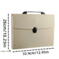 A4 File Folder 13 Layers Fashion Storage Bag Desktop Organizer for School Office Supplies Test Paper Stationery