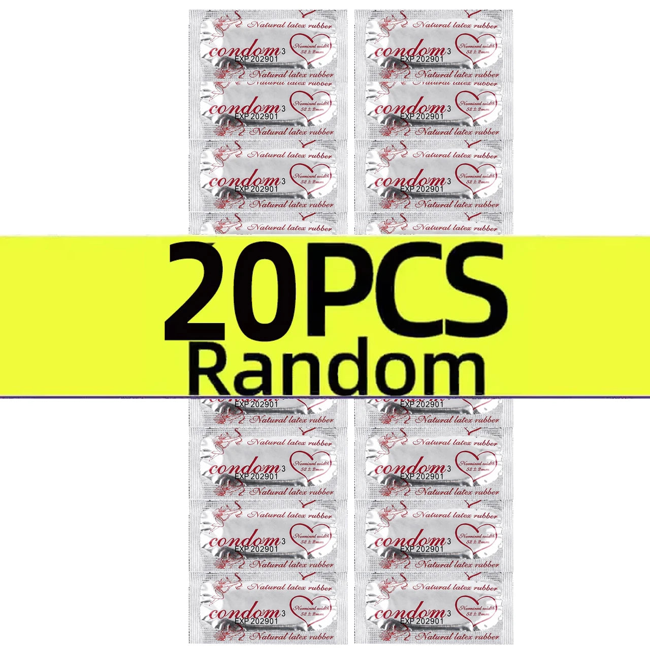Condoms 50Pcs/Lots   for Men Smooth Penis Sleeve Thin Condom Adult Sex Products Safe Contraception Sex Toys