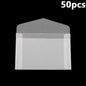 50Pcs/Pack Simple Semi-Transparent Vellum Paper Envelopes Matte Frosted for Postcards Greeting Cards Wedding Invitations