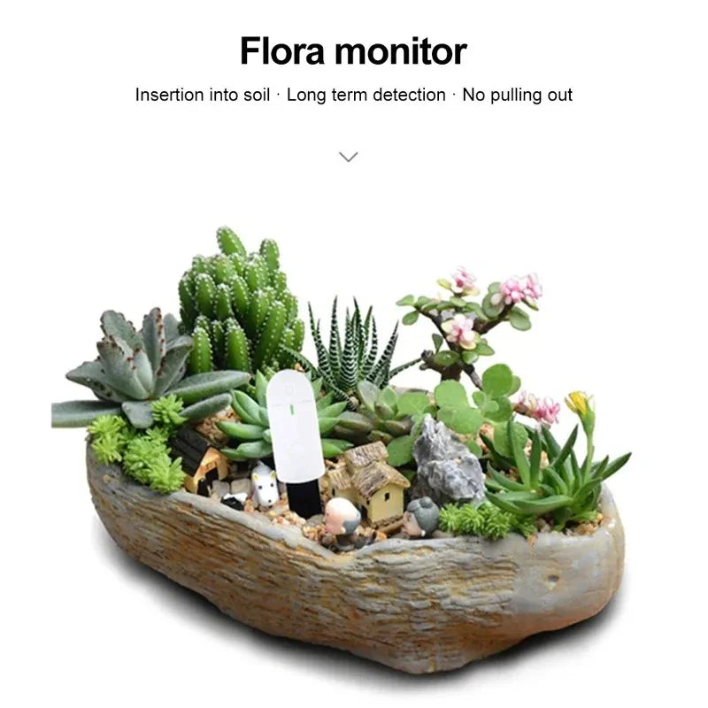 Soil Moisture Sensor Smart Monitor Plants Moisture Tester Flower Pot Soil Hygrometer Garden Care Planting Humidity Meter