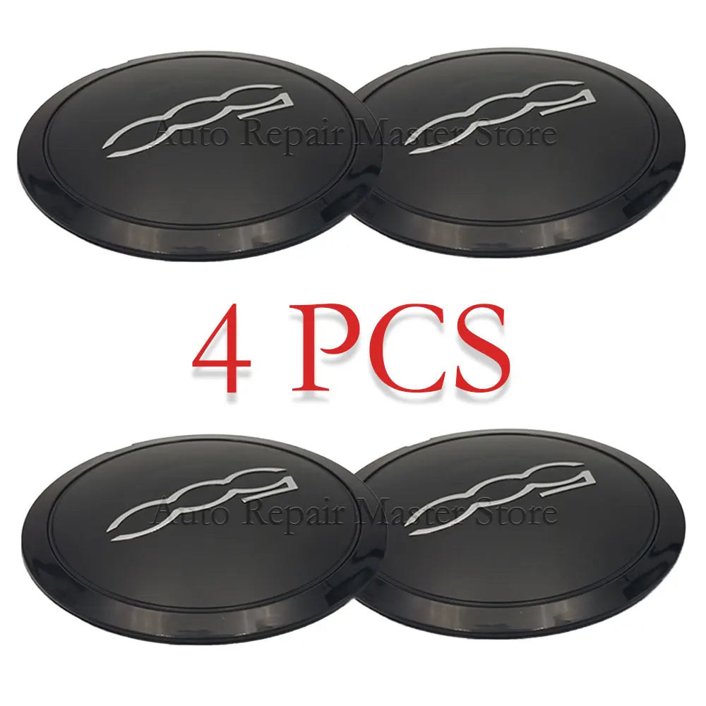 51884863 68078419AC 68078421AC 4PCS 133mm Hubcap Wheels Centre Hub Caps Set Dust Cover Wheel Hub Cap Replacement for Fiat 500