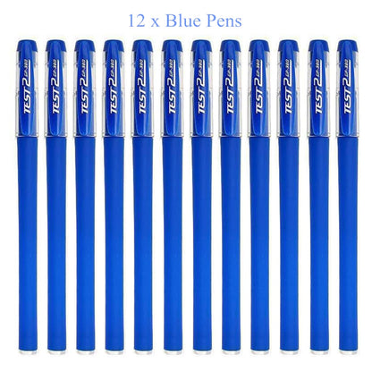 3 Gel Pens + 50 Refills Set 0.38mm Black Blue Red Ink Bulk Pens Thin Tip Journal Writing School Supplies Stationery Wholesale
