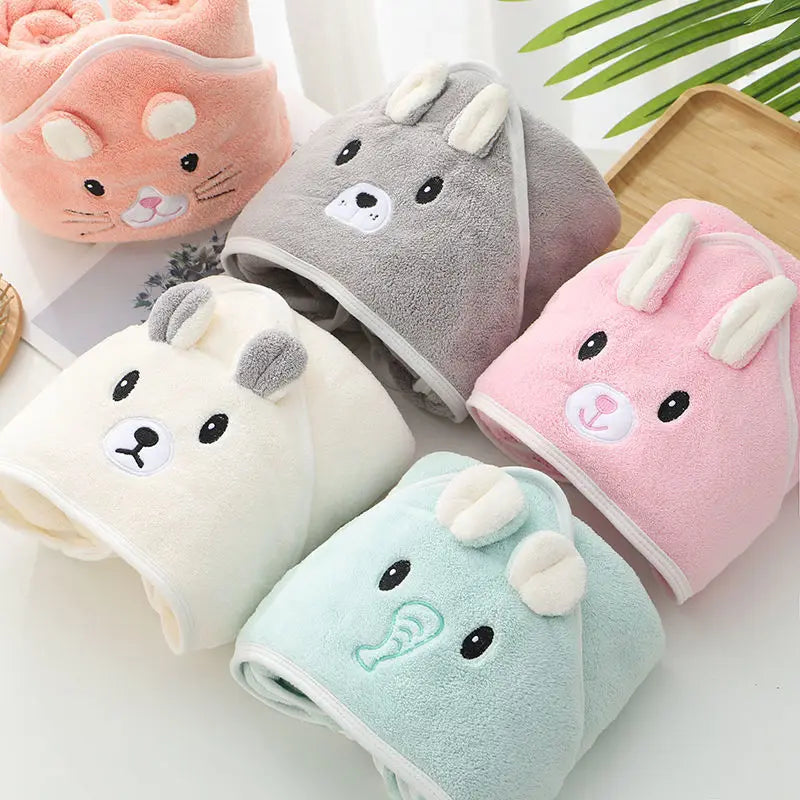 Toddler Baby Hooded Towels Newborn Kids Bathrobe Super Soft Bath Towel Blanket Warm Sleeping Swaddle Wrap for Infant Boys Girls