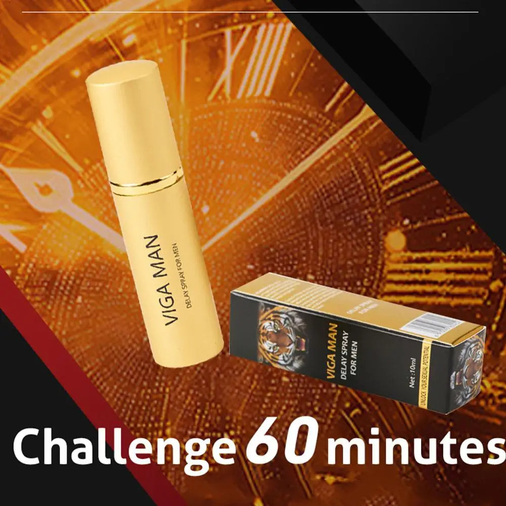 VIGA MAN 10ml Male Stamina Control Spray Anti Premature Ejaculation Long Lasting Portable Gentle External Care For Men