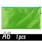 A4/A6 Pencil Bag Zipper Pouch Document Puzzle Bag Waterproof Zip File Folders Pencil Case Storage Bags School Office Supplies