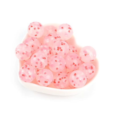 LOFCA 40pcs 12mm Silicone Beads Teething Chew Beads Food Grade Teether Necklace BPA Free Diy Jewelry Baby Teether Toy Pacifier