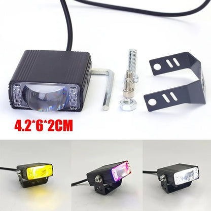 Car Grille Spotlight Projector Len Light DRL LED Aluminum Alloy Super Bright Motorcycle Auxiliary Waterproof Dustproof Spotlight