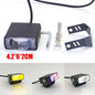 Car Grille Spotlight Projector Len Light DRL LED Aluminum Alloy Super Bright Motorcycle Auxiliary Waterproof Dustproof Spotlight