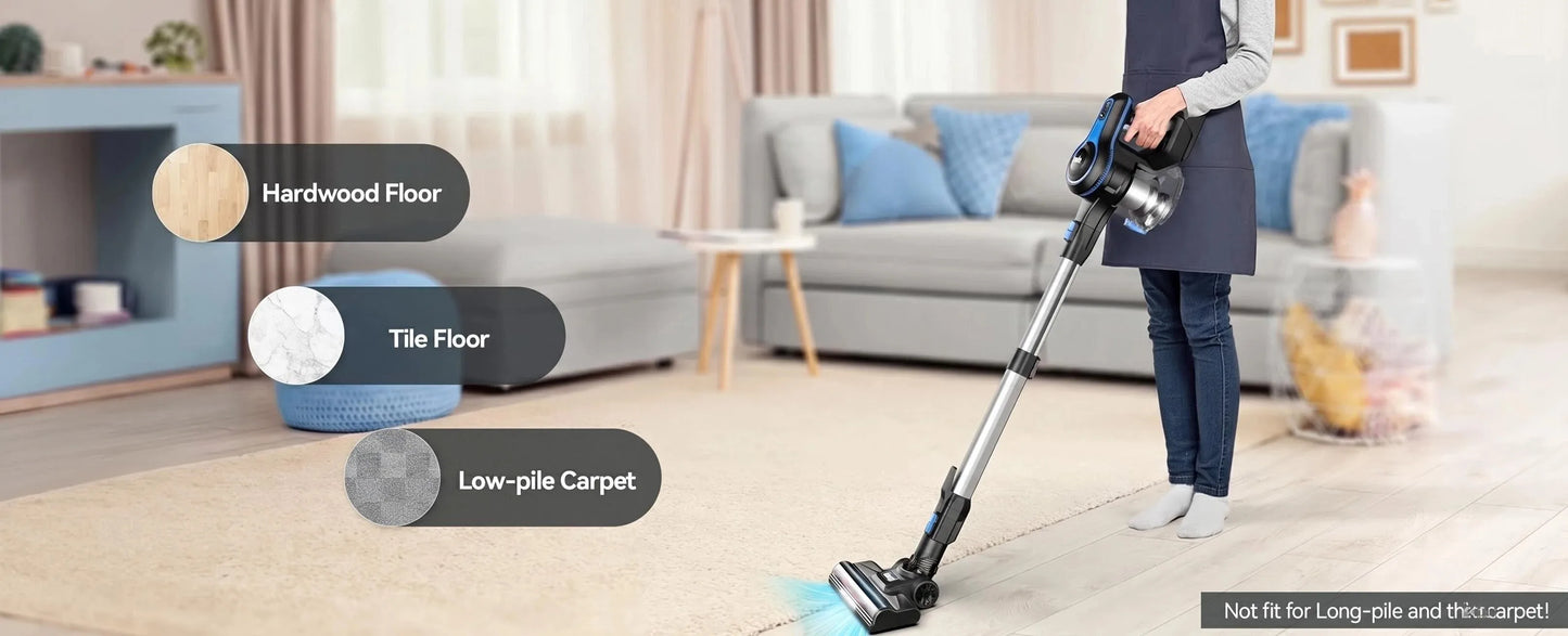 INSE N5T 465W 35000Pa Suction Power Cordless Vacuum Cleaner Handheld Smart Home Appliance Removable Battery Dust Mug
