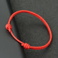 Minimalist Handwoven Rope Bracelet Unisex Sliding Adjustable 4 Styles Chroma 2mm Ethnic Cord Braclet Couple Casual Daily Jewelry