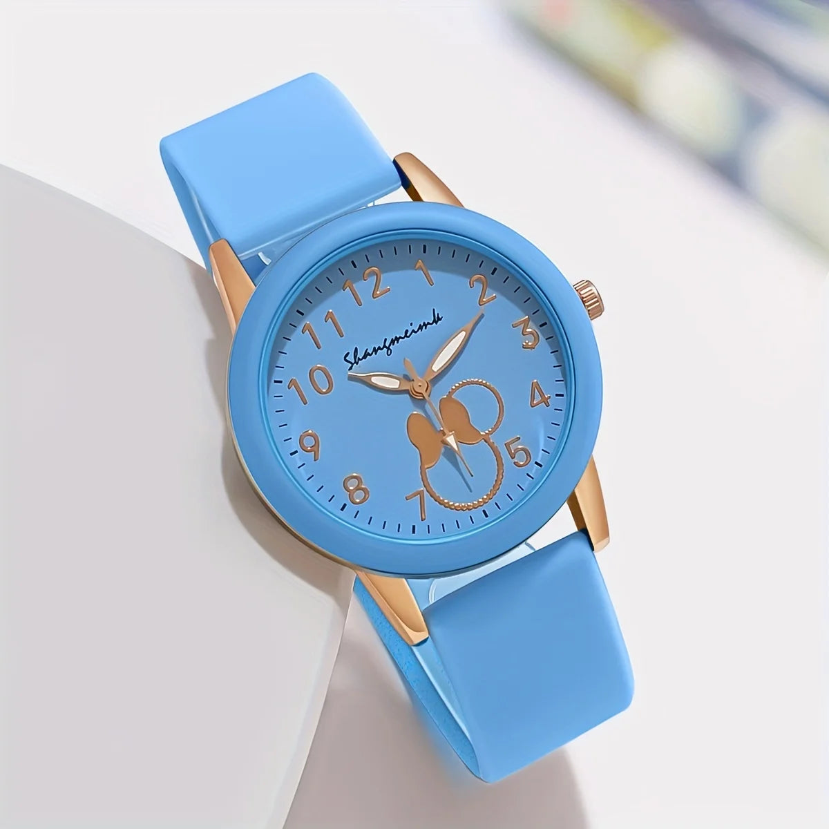 Casual Round Pointer Women Quartz Watch Cute Candy Color Analog Silicone Band Wrist Watch For Woman Clock