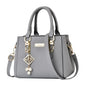 Trendy Leather Handbags Large Capacity Open Pocket Shoulder Bag Polyester Cotton Messenger Bag