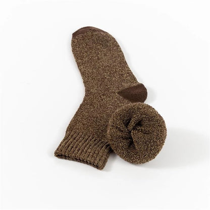 Winter Warm Thick Towel Bottom Man Socks Wool Male Slipper Merino Against Cold Snow Mid-Calf For Men And Women Thermal Thickened
