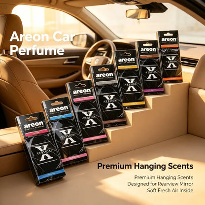Areon X Version Mixed Scent Hanging Car Air Freshener Assorted Fragrance Paper Sheets For Auto Home Pack Of 8 To 216 Mixed Pcs