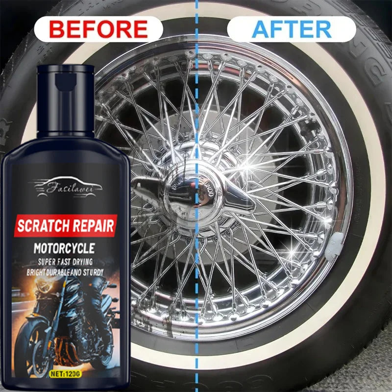 Car Wheel Rim Scratch Refurbishment Paste, Tire Rim Scratch Paint Repair Paste - Black And White Silver Aluminum Alloy Rim