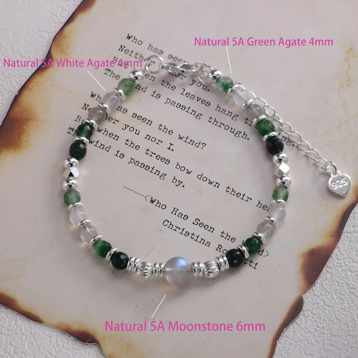 VENTFILLE 925 Sterling Silver Butterfly Bracelet for Girl Bead String Design Insect Fashion Versatile Jewelry Gift Dropshipping