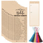Bible Emergency Numbers Verse Cards&Bookmarks with Tassels - Inspirational Christian Scripture Cards,Writable,Matte Finish.