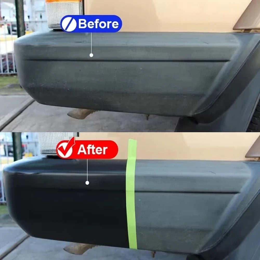 Car Plastic Leather Restorer Spray Polish Cleaner Coating Agent Back To Black More Gloss Car Cleaning Products P5