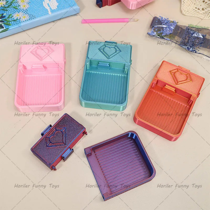 Hot DIY Craft Diamond Painting Tray Large Capacity Beading Plates Drill Storage Container  5D Diamond Painting Accessories Tools