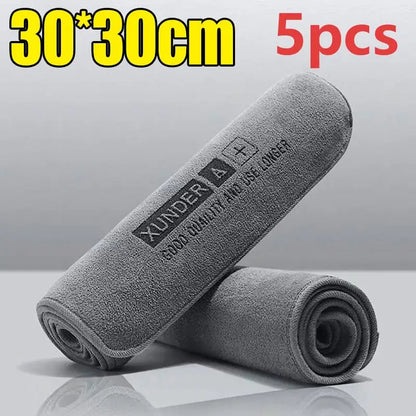 1/3/5PC High-end Microfiber Car Washing Towel Auto Cleaning  Hemming Car Care Detailing Cloth Water Absorption Car Rag
