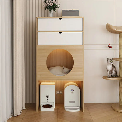 Balcony Pet Cabinet Cat Nest Cabinet Household Indoor Cat House Luxury Pet Villa Locker Side Cabinet Dog House
