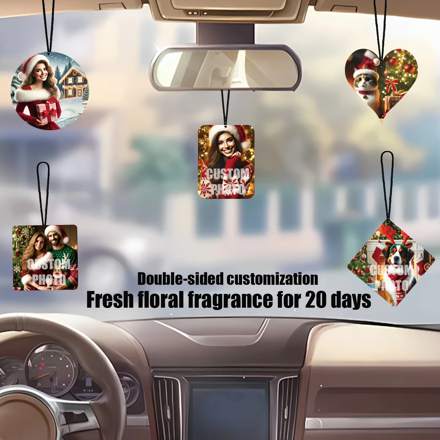 Car Fragrance Freshener, Pleasant Scent Perfume for Auto Cabin Interior Truck SUV RV Decorative Accessory