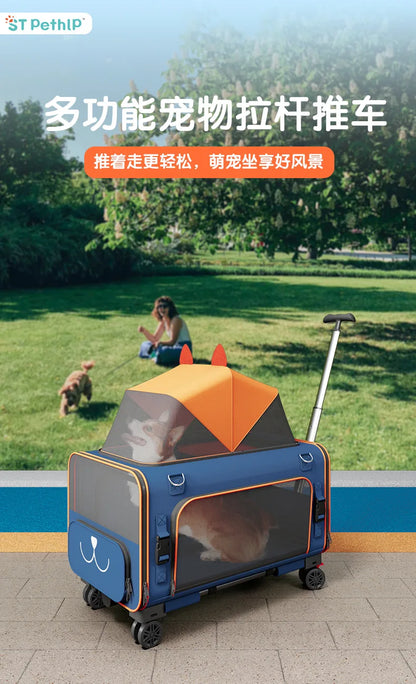 Pet Go out Trolley Portable Shoulder Bag Small Dog Cat Carrier Travel-friendly Pet Transport