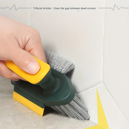 2-In-1 Cleaning Brush, Multifunctional Crevice Brush, Floor Brush, Bathroom Corner Crevice, Toilet Cleaning Brush, 1 Piece